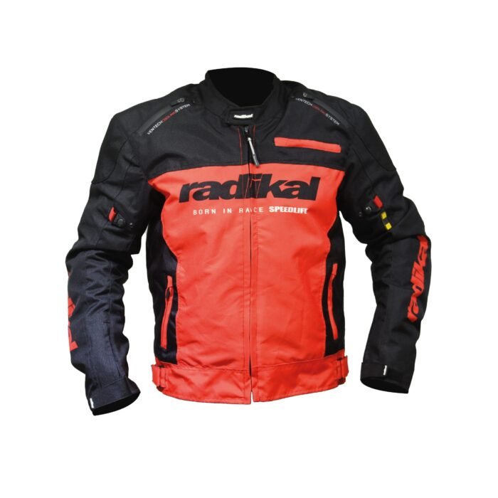 CAMPERA MOTO RIDE ROJO IMPERMEABLE PROTECCION DESMONTABLE - Image 1