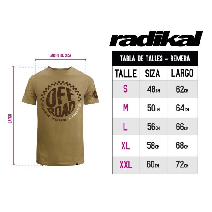 REMERA OFF ROAD BEIGE - Image 2