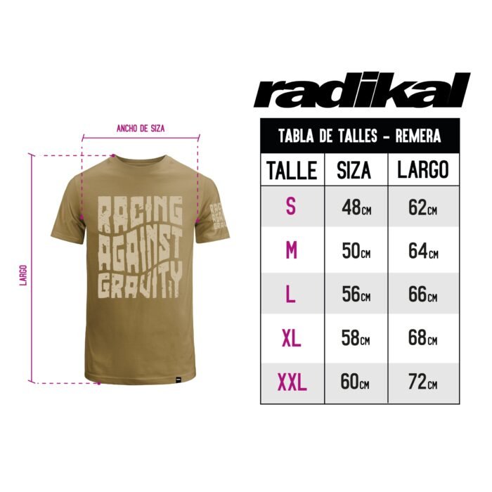 REMERA GRAVITY BEIGE - Image 2