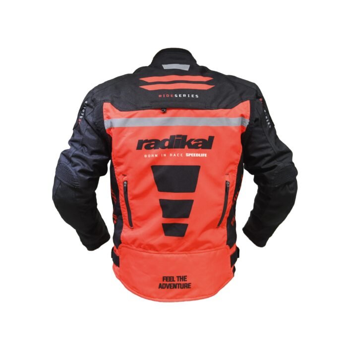 CAMPERA MOTO RIDE ROJO IMPERMEABLE PROTECCION DESMONTABLE - Image 3