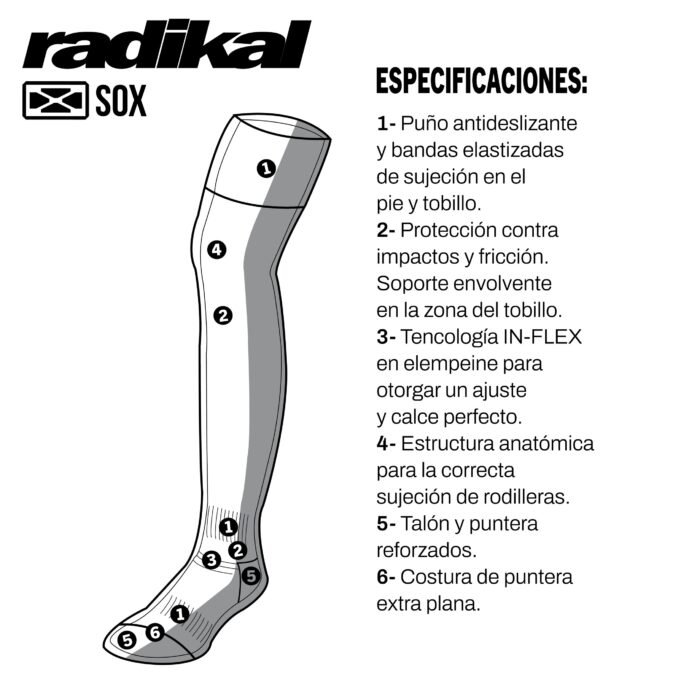 MEDIA MX RADIKAL CELESTE - Image 4