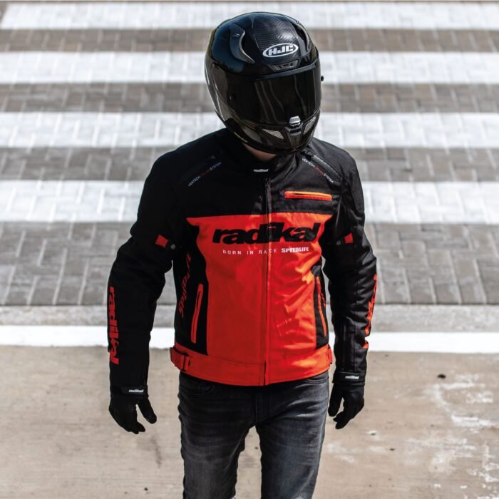 CAMPERA MOTO RIDE GRIS IMPERMEABLE PROTECCION DESMONTABLE - Image 4