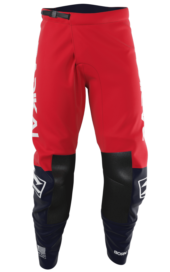 PANTALON MX FLUX ROJO/AZUL - Image 2